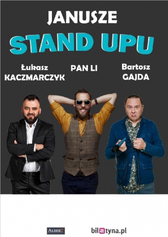 Galeria dla Janusze Stand-upu: Łukasz Kaczmarczyk, Bartosz Gajda i Pan Li