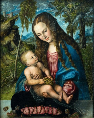Galeria dla Wystawa obrazu „Madonna pod jodłami” Lucasa Cranacha
