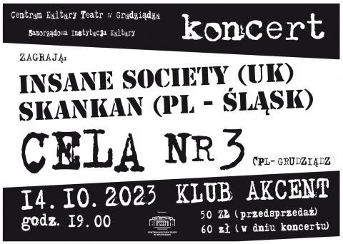 Galeria dla Koncert zespołów Insane Society, Skankan, Cela nr 3