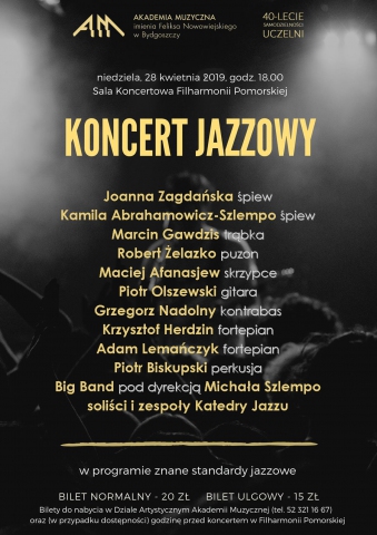 Galeria dla Wydarzenie impresaryjne - Koncert Jazzowy