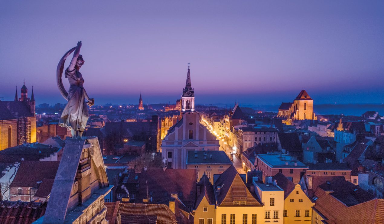 Toruń nocą