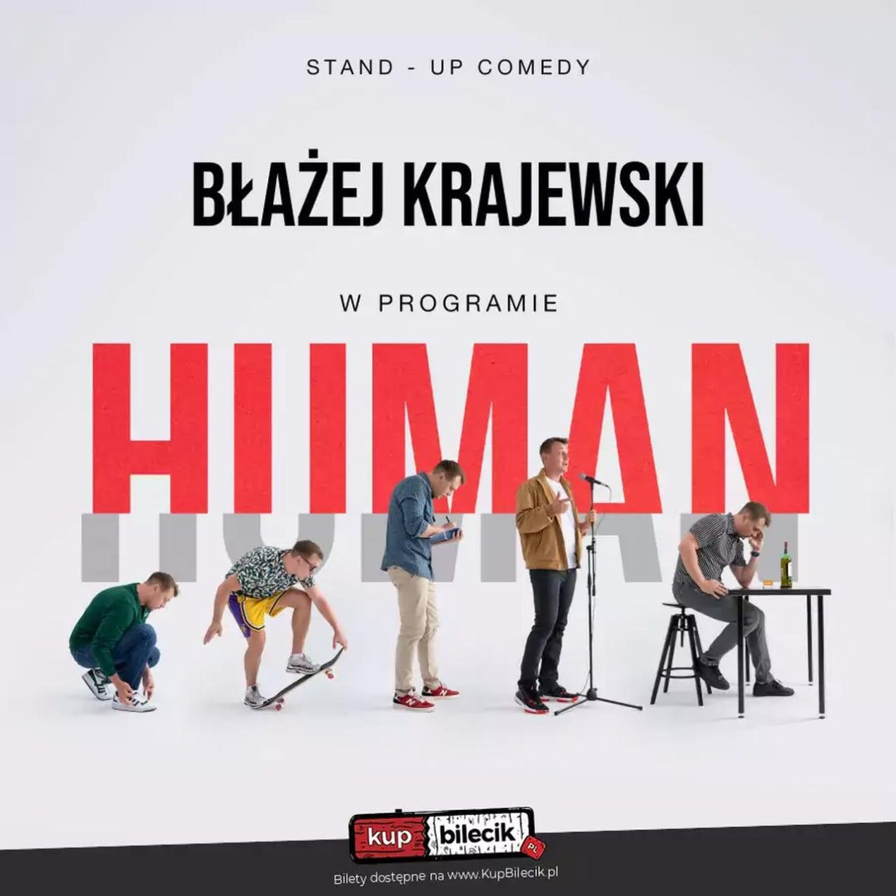 Ilustracja artykułu: Stand-up – Błażej Krajewski „Human””