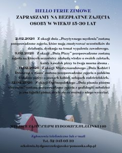 Ilustracja do wpisu: Zajęcia „Hello ferie zimowe”