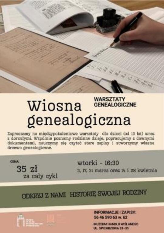 Ilustracja do wpisu: Wiosna genealogiczna – międzypokoleniowe warsztaty genealogiczne