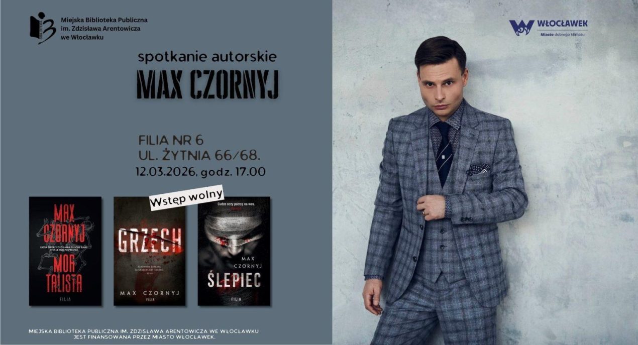 Ilustracja do wpisu: Spotkanie autorskie z Maxem Czornyjem w