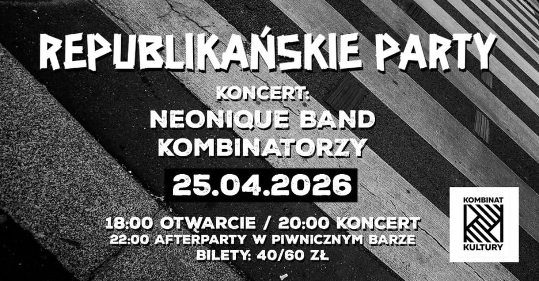 Ilustracja artykułu: Wieczór z Republiką w Kombinacie Kultury