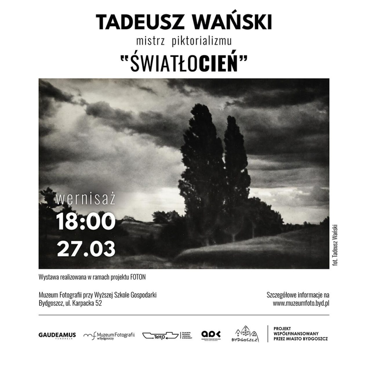 Ilustracja do wpisu: Światłocień – wystawa fotografii Tadeusza Wańskiego