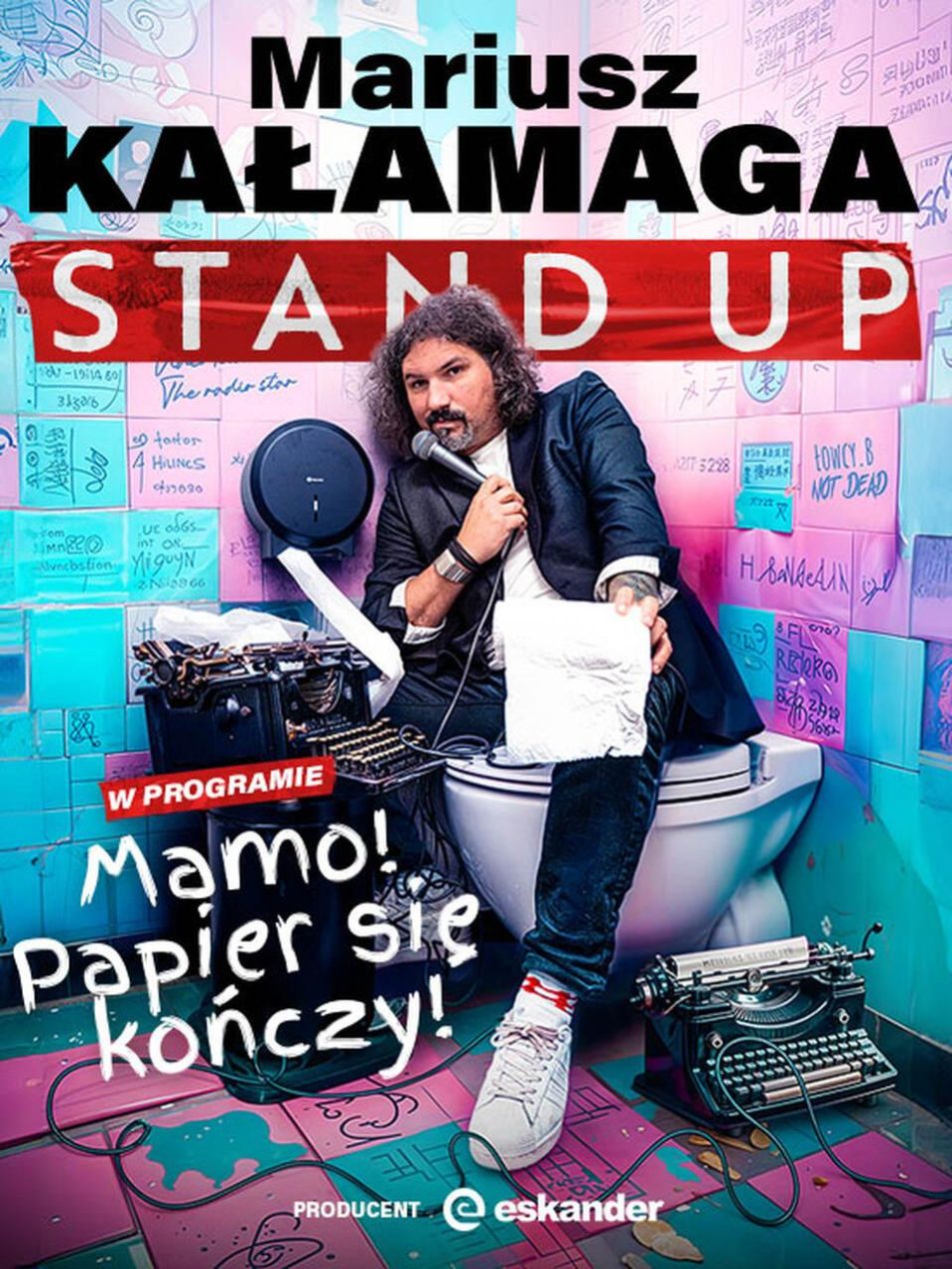 Ilustracja do wpisu: Stand-up – Mariusz Kałamagai „Mamo! Papier