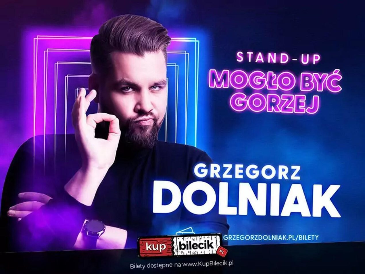 Ilustracja do wpisu: Stand-up – Grzegorz Dolniak „Mogło być