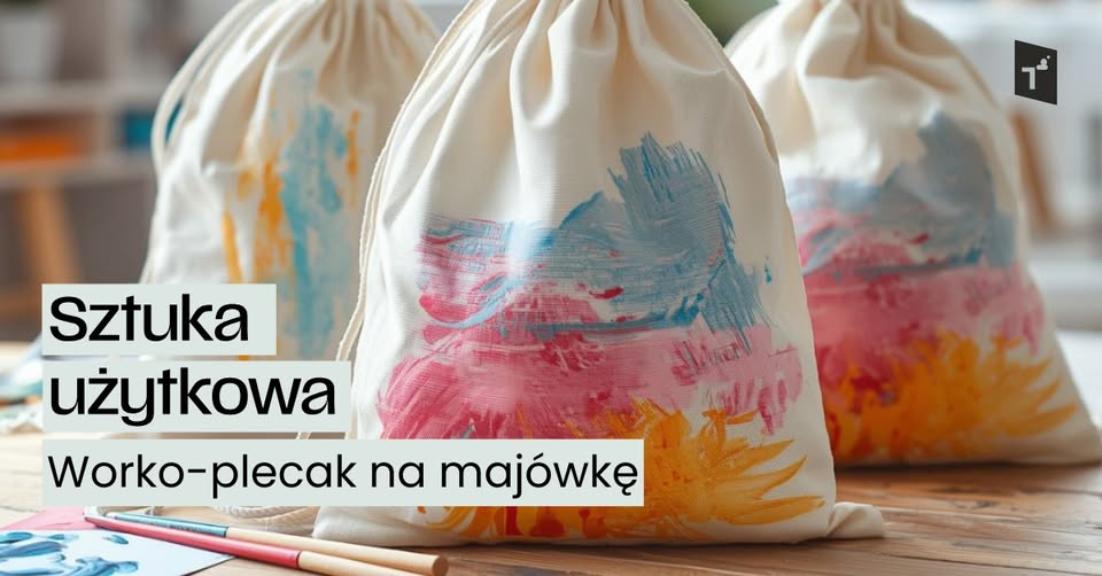 Ilustracja do wpisu: Sztuka użytkowa: Worko-plecak na majówkę