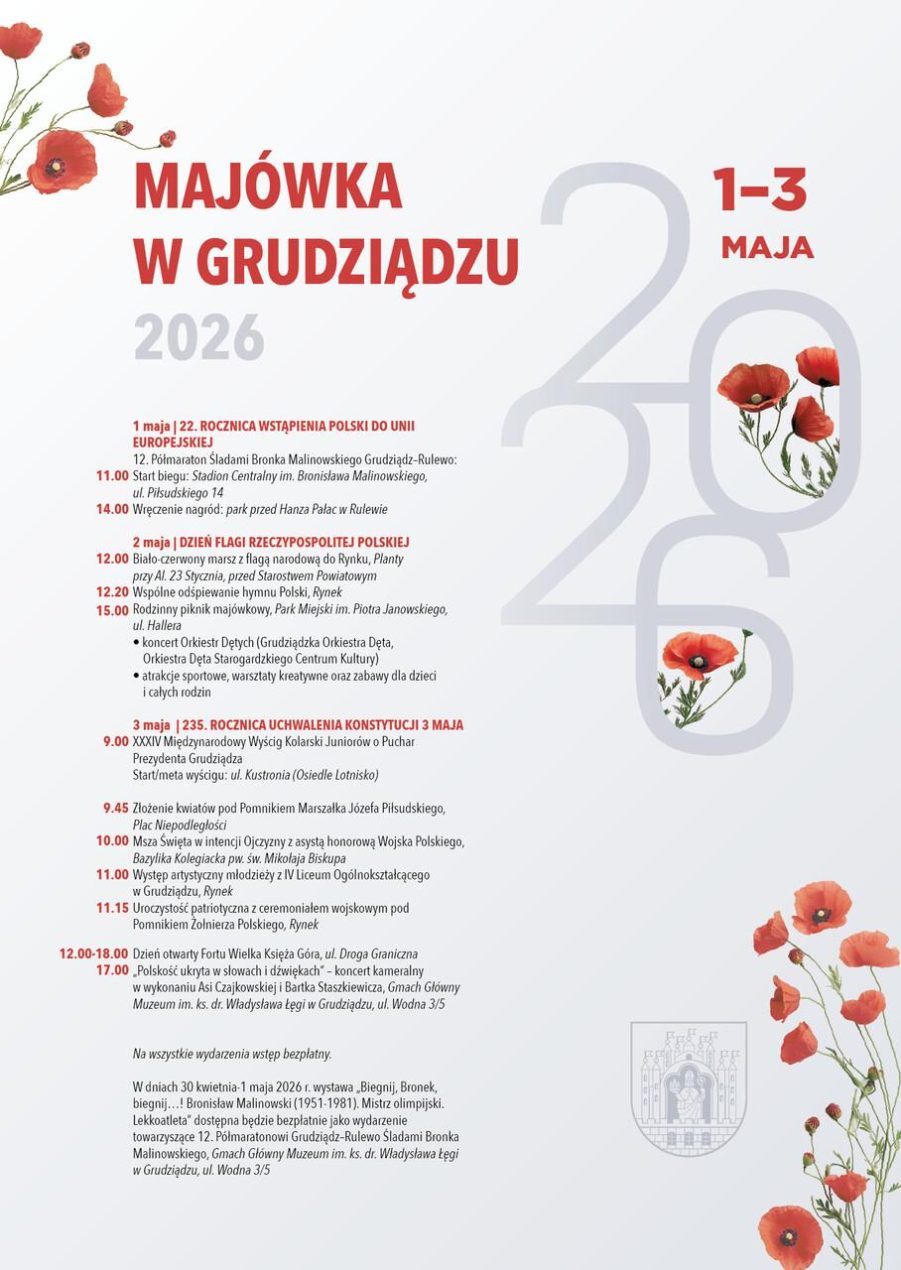Ilustracja do wpisu: Majówka w Grudziądzu 2026 – dzień