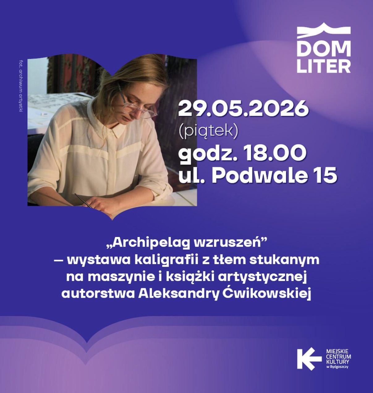 Ilustracja do wpisu: Archipelag wzruszeń – wystawa kaligrafii z