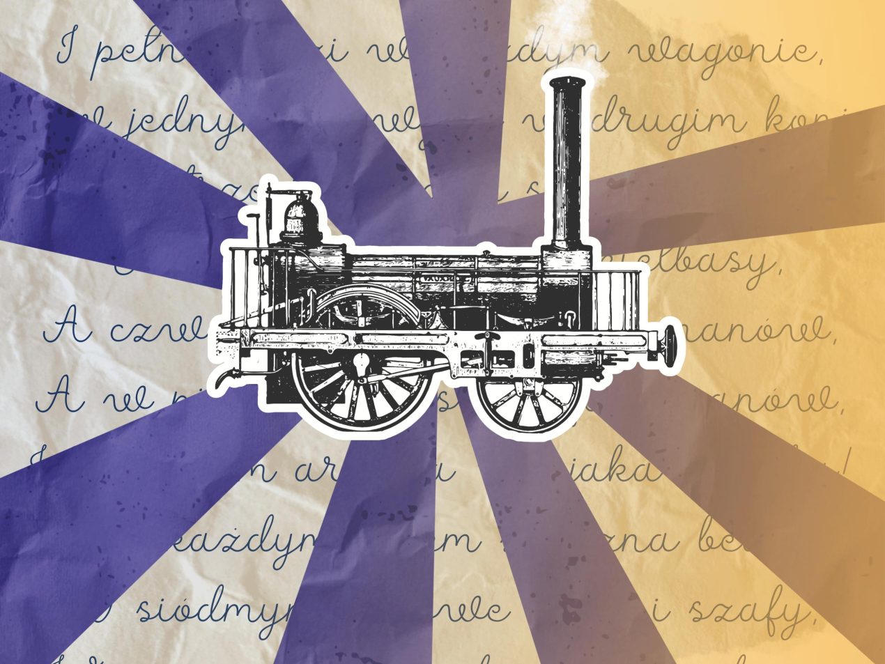 Ilustracja do wpisu: Lokomotywa w Bibliotece / Dzień Dziecka