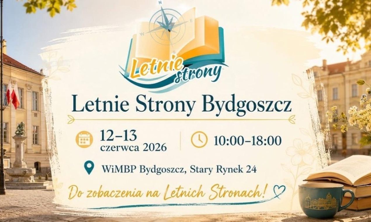 Ilustracja do wpisu: Festiwal książki „Letnie Strony w Bydgoszczy”