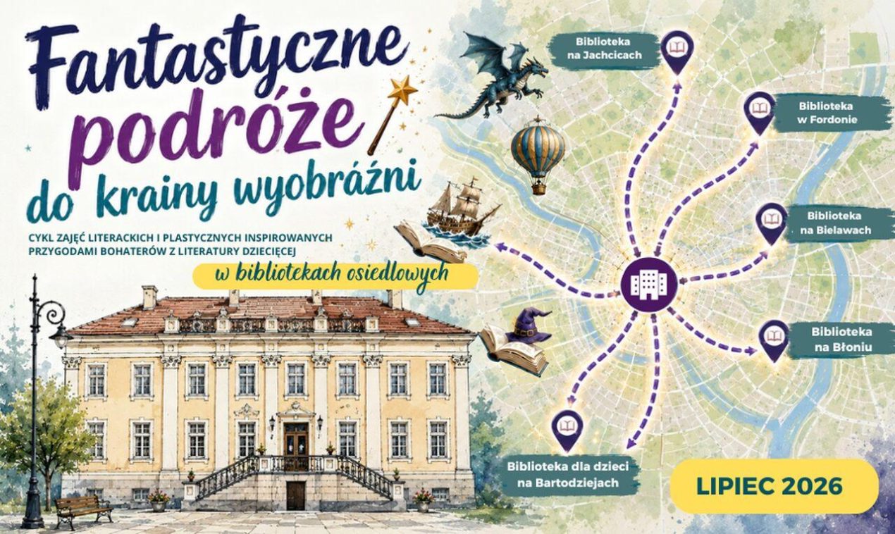 Ilustracja do wpisu: Wakacyjne zajęcia w bibliotekach osiedlowych „Warkocze