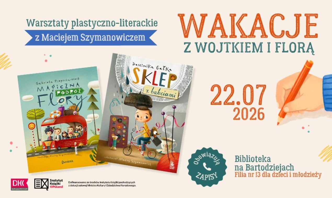 Ilustracja do wpisu: Warsztaty plastyczno-literackie z ilustratorem Maciejem Szymanowiczem