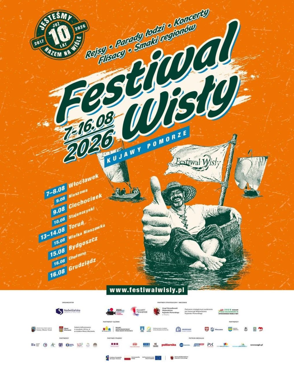 Ilustracja do wpisu: Festiwal Wisły 2026 / Nieszawa