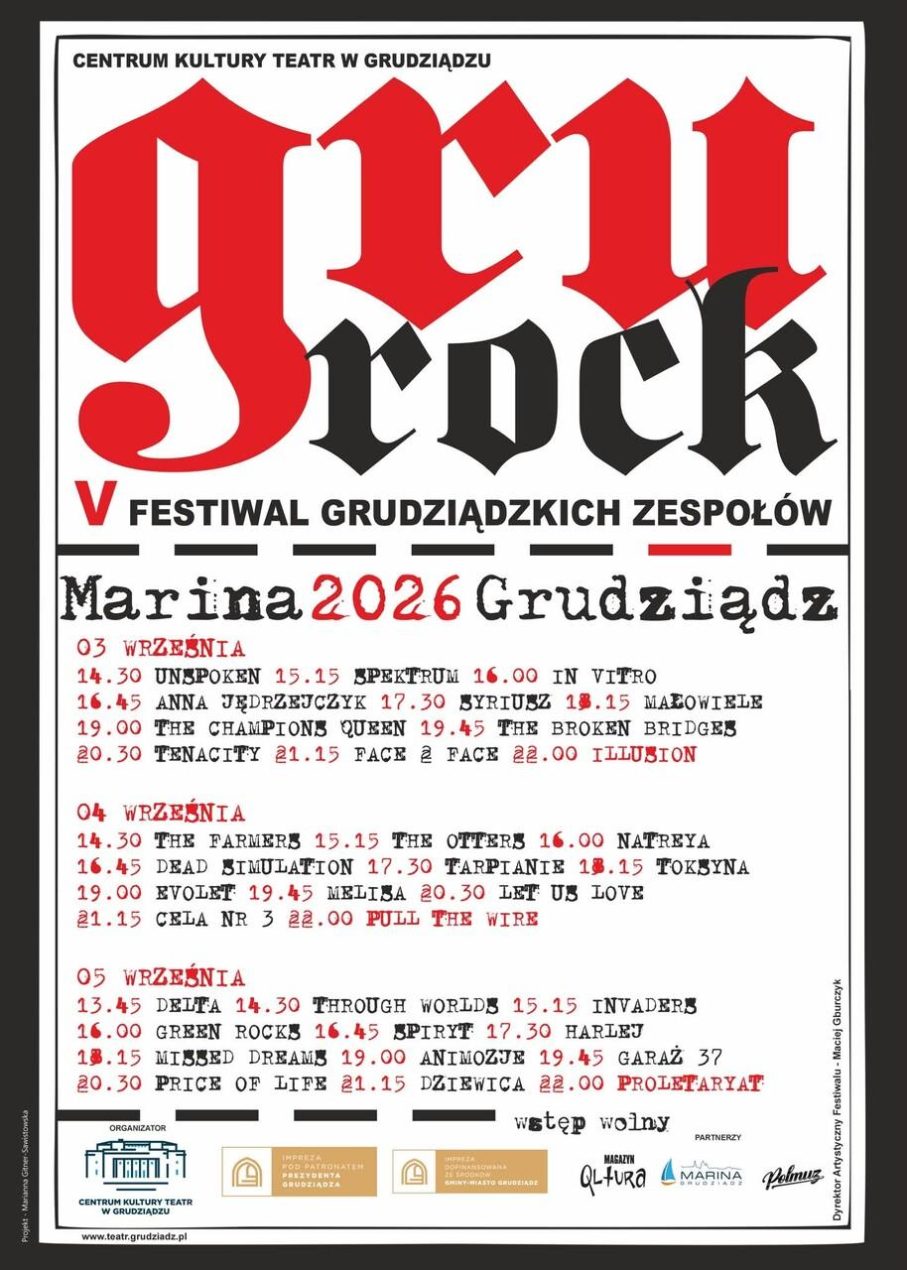 Ilustracja artykułu: V Festiwal Grudziądzkich Zespołów Muzycznych Gru-Rock