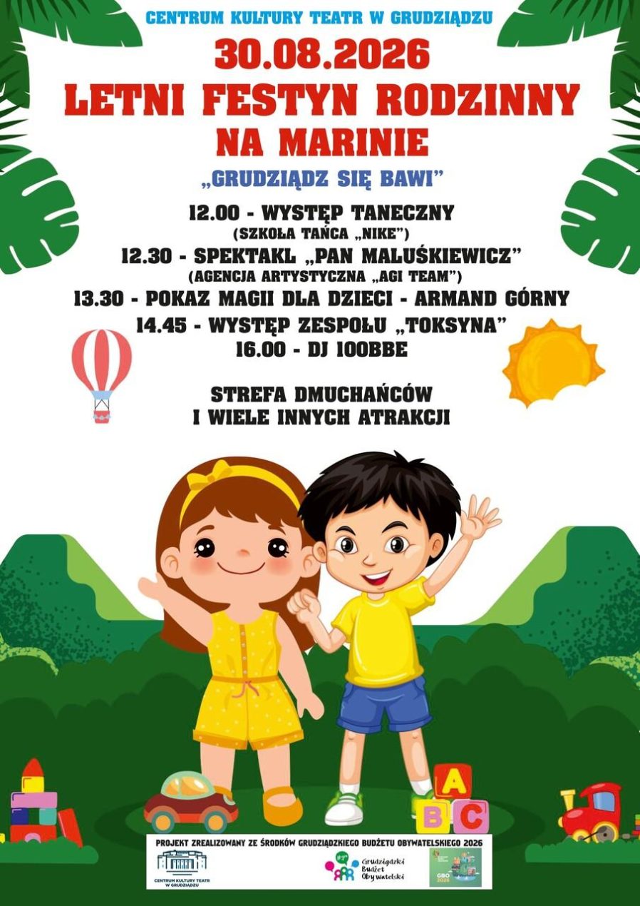 Ilustracja do wpisu: Festyn Rodzinny na Marinie „Grudziądz się