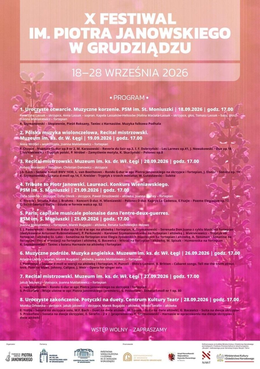 Ilustracja do wpisu: X Festiwal im. Piotra Janowskiego w