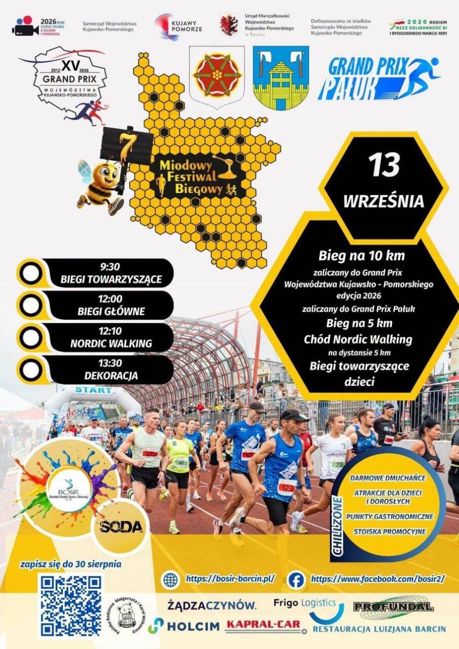Ilustracja do wpisu: 7 Miodowy Festiwal Biegowy