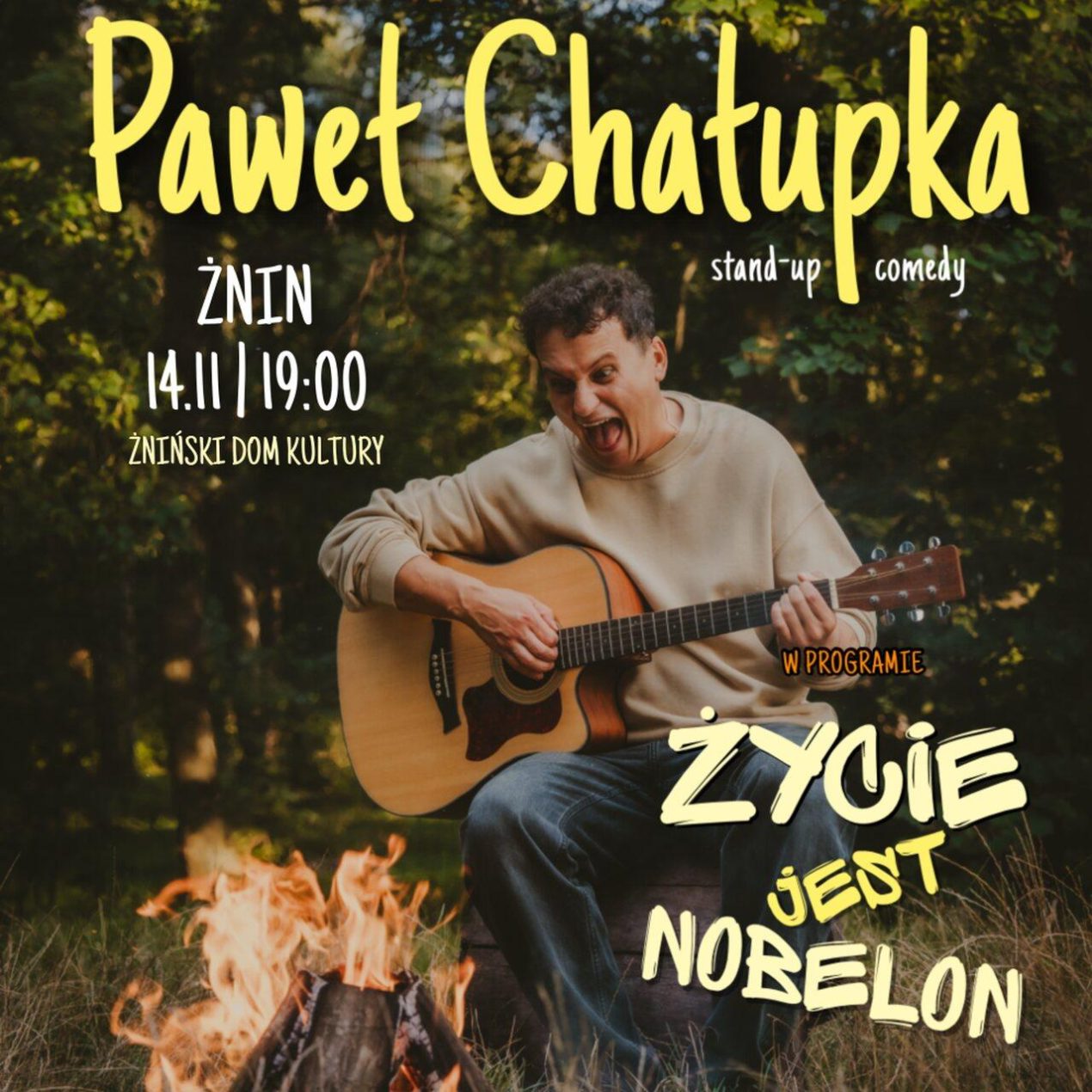 Ilustracja do wpisu: Stand-up – Paweł Chałupka „Życie jest