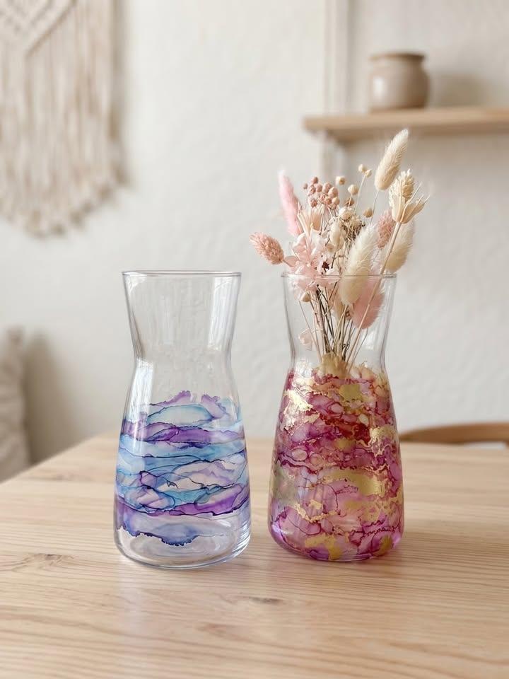 Ilustracja artykułu: Sztuka użytkowa: Alcohol Ink – wielobarwny