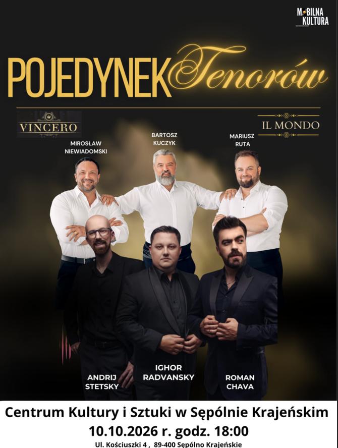 Ilustracja artykułu: Pojedynek Tenorów w Sępólnie Krajeńskim