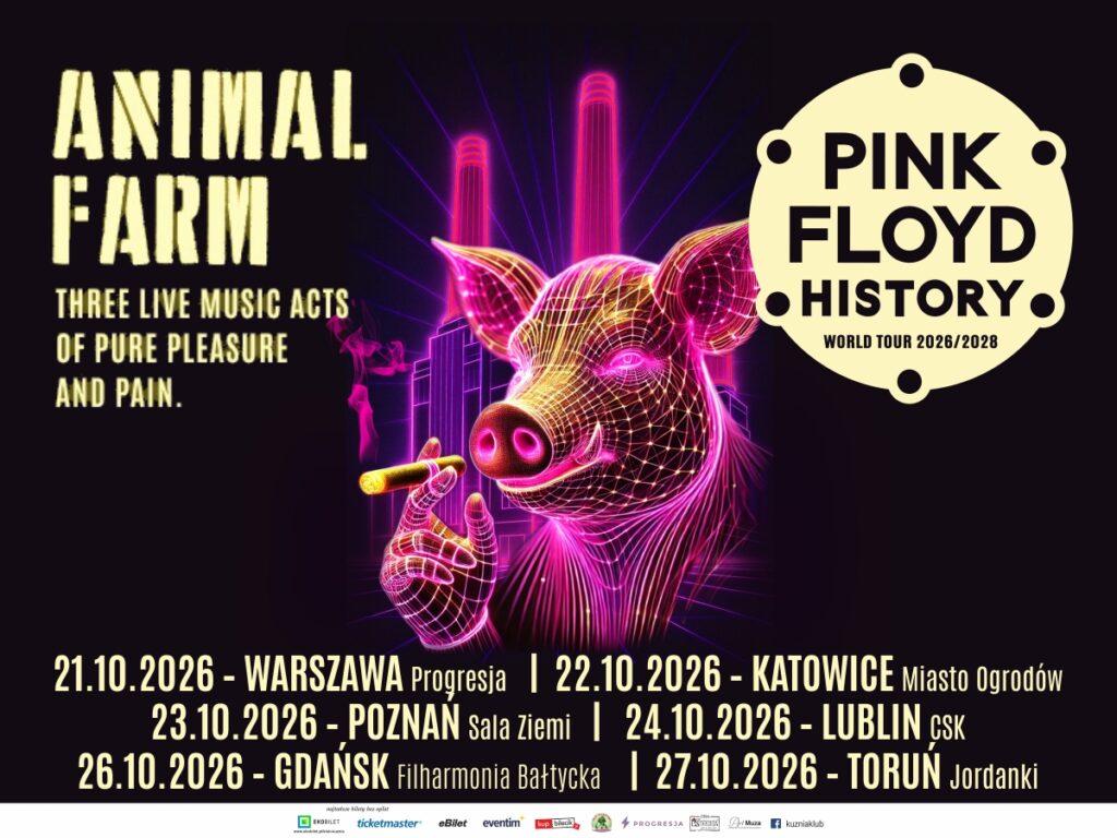 Ilustracja do wpisu: Pink Floyd History Animal Farm World