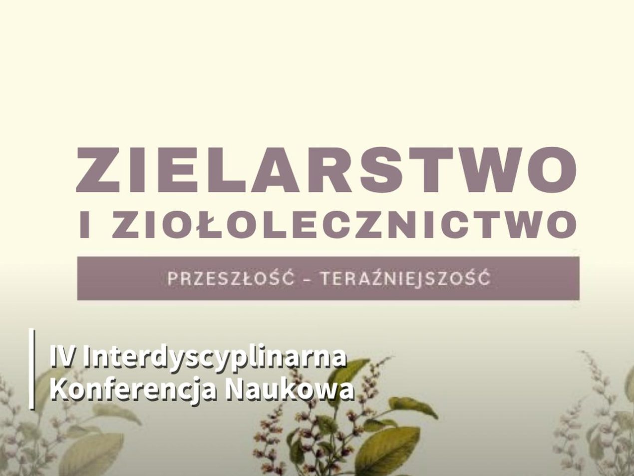 Ilustracja do wpisu: IV Interdyscyplinarna Konferencja Naukowa „Zielarstwo i