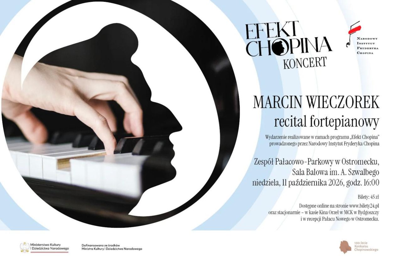 Ilustracja do wpisu: Recital fortepianowy „Efekt Chopina: Marcin Wieczorek”