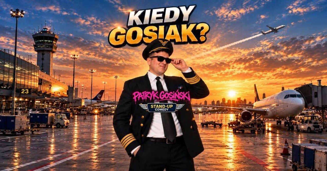 Ilustracja artykułu: Stand-up – Patryk Gosiński „Kiedy Gosiak?”